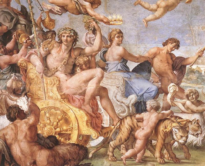 CARRACCI, Annibale Triumph of Bacchus and Ariadne (detail) dsg Spain oil painting art
